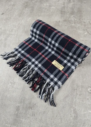 Écharpe Burberry en lambswool à carreaux noir gris et rouge, brand: Burberry, condition: Very good, €30.00, €32.20 includes Buyer Protection