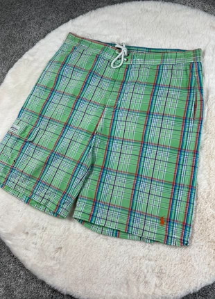 Short de Bain Ralph Lauren Vert Logo Brodé Orange Vintage, marque: Ralph Lauren, état: Très bon état, taille: M, 29,00 €, 31,15 € Protection acheteurs (Pro) incluse