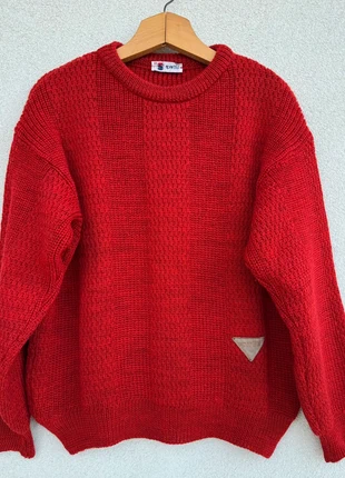 Maglione vintage unisex rosso in pura lana vergine Sportful taglia 44 (veste M), marca: Vintage Dressing, estado: Muy bueno, tamaño: M, 28,00 €, 30,10 € Protección al comprador incluida