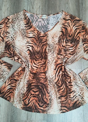🐅 Animal Print Long Sleeve Top – Size XXL 🐆, marca: Absolute, estado: Muy bueno, tamaño: XXL / 44 / 16, 12,00 €, 12,60 € Protección al comprador incluida