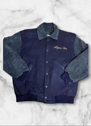 Veste Vintage Map Master Apparel Products Cuir et Laine “Airport Slots” Taille M, marca: Vintage Dressing, estado: Bom, tamanho: M, €45.00, €47.95 inclui Proteção do Comprador Pro