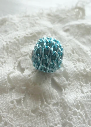 perle tibétaine bleu turquoise et argent, perle rare, perle vintage, marque: Fait Main, état: Très bon état, 2,95 €, 3,80 € Protection acheteurs incluse
