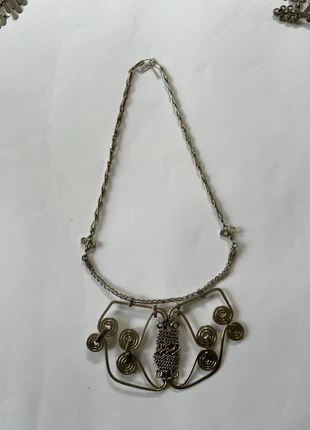 Vintage Brutalist Spiral Wire Necklace – Modernist Artisan Design, brand: Modern Style, condition: Good, £10.00, £11.20 includes Buyer Protection