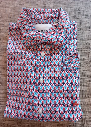 Kleurrijk feesthemd van CKS, merk: cks, staat: Heel goed, maat: 12 jaar / 152 cm, € 6,00, € 7,00 inclusief Kopersbescherming