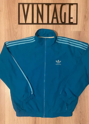 Veste Adidas Vintage 1990’s Trefoil Bleu clair et Bleu ciel - Firebird - Doublure coton - Taille M, marke: adidas, zustand: Sehr gut, größe: M, 50,00 €, 53,20 € inklusive Vinted-Käuferschutz