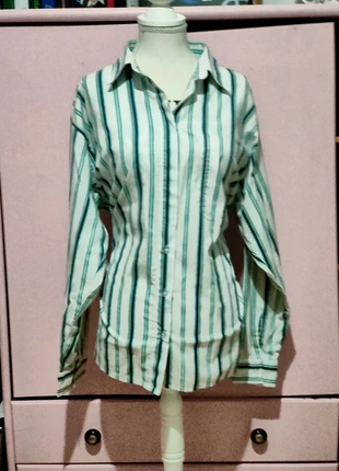 Chemise 3suisses vintage oversize rayures vertes, marque: 3 Suisses, état: Très bon état, taille: XL, 3,00 €, 3,85 € Protection acheteurs incluse