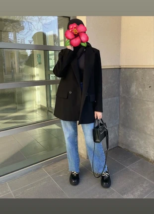 Blazer noir tendance, marke: Boutique indépendante, zustand: Sehr gut, größe: Einheitsgröße, 15,00 €, 16,45 € inklusive Vinted-Käuferschutz