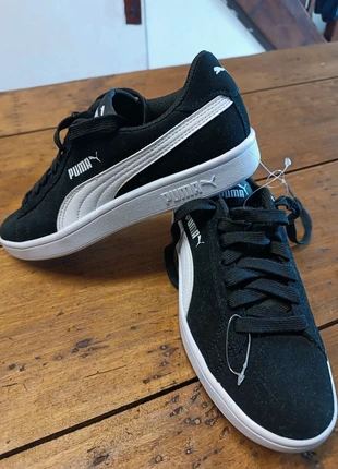 Baskets Puma smash v2 soft foam+ mixtes cuir véritable vachette, merk: Puma, staat: Nieuw zonder prijskaartje, maat: 36, € 35,00, € 37,45 inclusief Kopersbescherming
