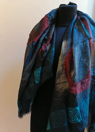 Sciarpa illustrata 20%Cashmere 80%Modal, marca: Cashmere, estado: Nuevo sin etiquetas, 10,00 €, 11,20 € Protección al comprador incluida