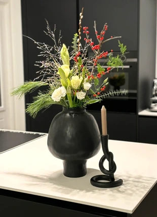 Handgemaakte designvaas Saki van keramiek, H 40 cm Westwing Collection, marque: Westwing, état: Bon état, 45,00 €, 47,95 € Protection acheteurs incluse