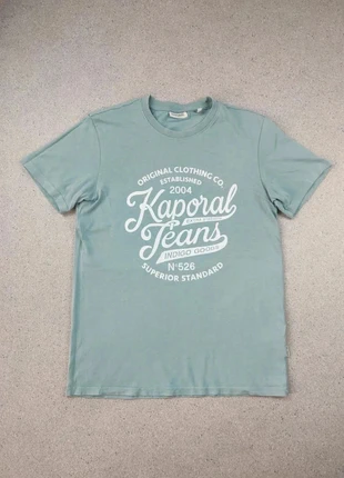 T-shirt Kaporal bleu ciel logo imprimé blanc poitrine | S Homme coton, brand: Kaporal, condition: Very good, size: S, €6.00, €7.00 includes Buyer Protection Pro