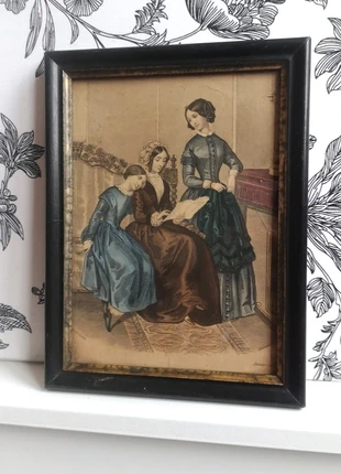 Cadre ancien gravure Modes Françaises 1850, marque: gravure ancienne, état: Très bon état, 20,00 €, 21,70 € Protection acheteurs incluse