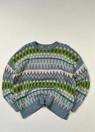 Pull vintage à motif jacquard ethnic / jacquard vintage sweater, brand: Vintage Dressing, condition: Very good, size: L, €24.40, €26.32 includes Buyer Protection Pro