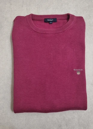 GANT maglione girocollo uomo XL – 100% cotone, color lampone, originale, marke: GANT, zustand: Sehr gut, größe: XL, 34,00 €, 36,40 € inklusive Vinted-Käuferschutz