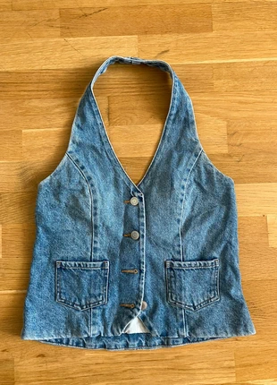 Denim Haltet Vest, marke: Vintage Dressing, zustand: Sehr gut, größe: S / 36 / 8, 15,00 €, 16,45 € inklusive Vinted-Käuferschutz