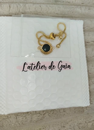 Bracelet malachite, brand: l'atelier de Gaïa, condition: New with tags, €18.00, €19.60 includes Buyer Protection