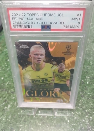 Haaland Sammelkarten psa9, marke: Topps, zustand: Sehr gut, 90,00 €, 95,20 € inklusive Vinted-Käuferschutz