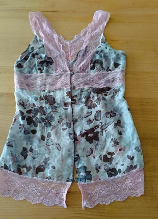 Top canotta coquette seta e pizzo, marque: COQUETTE, état: Neuf sans étiquette, taille: S / 36 / 8, 6,00 €, 7,00 € Protection acheteurs incluse