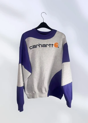 Vintage Carhartt Rework Sweatshirt Grey & Purple – Size L Tall – Rare 90s Y2K, brand: Carhartt, condition: Very good, size: L, £24.99, £26.94 includes Buyer Protection