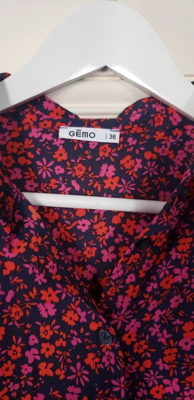 Chemisier chemise blouse femme floral printemps été pop vintage seventies hippie - photo numéro 3