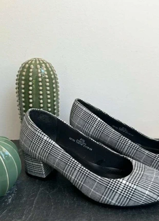 Smart black and white checked heels by M&S, size 4.5 wide fit, brand: Marks & Spencer, condition: Very good, size: 4.5, £12.00, £13.30 includes Buyer Protection Pro