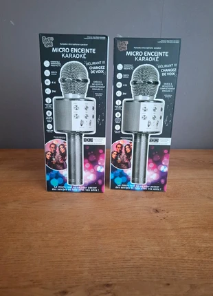 Lot de 2 micros enceinte karaoke, marque: partytime, état: Neuf avec étiquette, 27,00 €, 29,05 € Protection acheteurs incluse