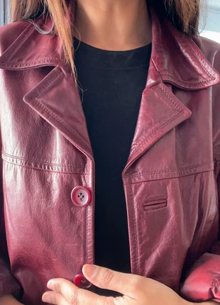 Veste en cuir de buffle Oakwood Bordeaux, marke: OAKWOOD, zustand: Sehr gut, größe: S / 36 / 8, 170,00 €, 179,20 € inklusive Vinted-Käuferschutz