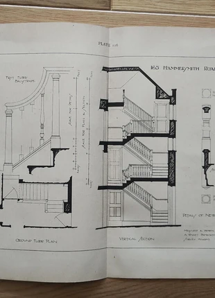 Cross section of 165 hammersmith road west, london - antique print - 1915, brand: NO LABEL, condition: Good, £8.99, £10.14 includes Buyer Protection Pro