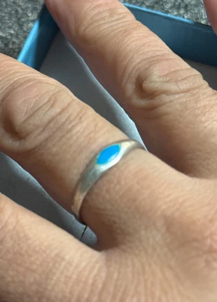 Bague argent turquoise, brand: Argent, condition: Very good, size: 16.9 mm Ø, €8.00, €9.10 includes Buyer Protection