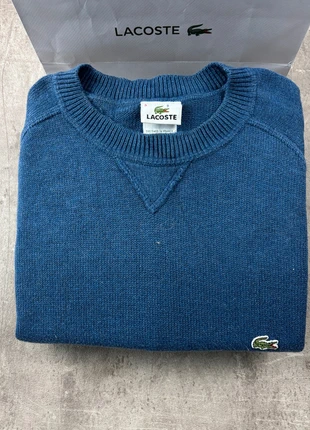 Pull col round lacoste unies bleu logo brodé taille XXL homme / KZ047, brand: Lacoste, condition: Very good, size: XXL, €34.90, €37.35 includes Buyer Protection