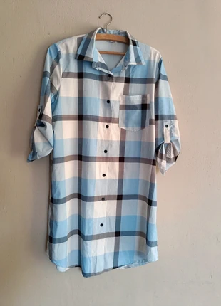 Robe chemise à carreaux fluide XL/42 Made in Italy manches retroussables chic et confortable, marque: Made In Italy, état: Très bon état, taille: XL / 42 / 14, 8,50 €, 9,63 € Protection acheteurs incluse