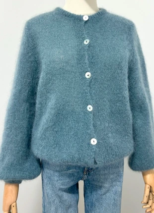 Cardigan mohair vert celadon, état: Neuf avec étiquette, taille: Taille unique, 68,00 €, 72,10 € Protection acheteurs (Pro) incluse