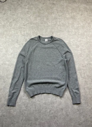 pull classique gris chiné GAP – laine mérinos & coton – taille M 634, merk: GAP, staat: Heel goed, maat: M, € 20,00, € 21,70 inclusief Kopersbescherming