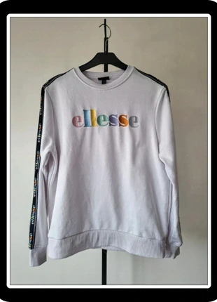 Sweat crewneck Ellesse femme taille 36 blanc logo brodé, brand: Ellesse, condition: Very good, size: S / 36 / 8, €24.00, €25.90 includes Buyer Protection