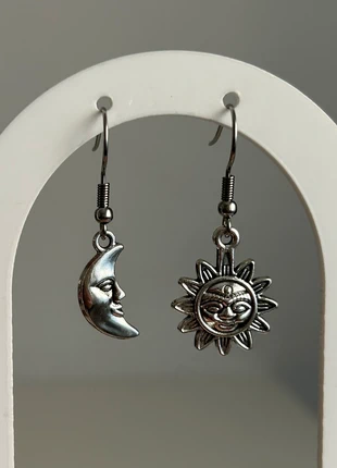 pendientes sol y luna plateados, état: Neuf avec étiquette, 7,50 €, 8,58 € Protection acheteurs incluse