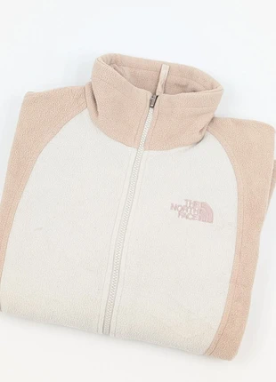Pile donna The North Face bianco e beige S zip frontale poliestere 100% logo rosa, marca: The North Face, estado: Muito bom, tamanho: S / 36 / 8, €30.00, €32.20 inclui Proteção do Comprador