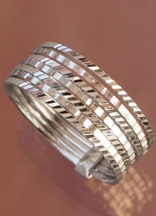 Bague martelée en argent 925 taille 49, marca: Pierre, estado: Nuevo sin etiquetas, tamaño: 16,5 mm Ø / 12, 14,00 €, 15,40 € Protección al comprador incluida