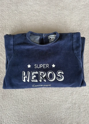 Grenouillère Bleue Super Héros Kinousse 18 mois, marque: Kinousses, état: Bon état, taille: 12-18 mois / 80 cm, 4,00 €, 4,90 € Protection acheteurs incluse