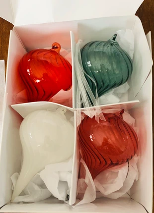 Décoration sapin de Noël / Boule en verre multicolore 6 cm 🌟, marca: IKEA, estado: Nuevo sin etiquetas, 12,00 €, 13,30 € Protección al comprador incluida
