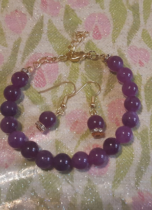 Set lepidolite, état: Neuf avec étiquette, 5,50 €, 6,48 € Protection acheteurs incluse