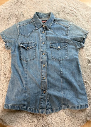 Veste en jeans à manche courte Jingler - Taille L, merk: Jinglers, staat: Heel goed, maat: L / 40 / 12, € 9,99, € 11,19 inclusief Kopersbescherming