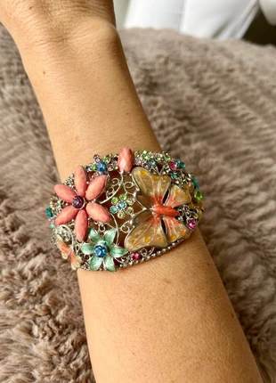 Pulsera mariposa y flores, staat: Nieuw zonder prijskaartje, € 15,00, € 16,45 inclusief Kopersbescherming