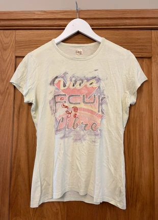 Pale Mint Green FCUK Cuba Libre Distressed Graphic T-Shirt, brand: FCUK, condition: Very good, size: S / 8, £5.00, £5.95 includes Buyer Protection