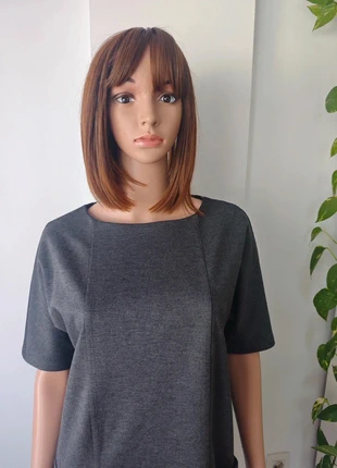 Vestido gris manga corta Cortefiel, marque: Cortefiel, état: Très bon état, taille: S / 36 / 8, 7,00 €, 8,05 € Protection acheteurs incluse