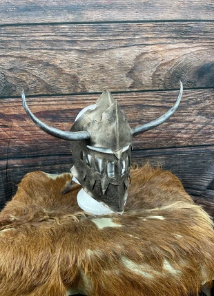 Maschera in cuoio LARP cosplay fantasy, marca: La Fucina del drago, estado: Novo sem etiquetas, tamanho: Tamanho único, €80.00, €84.70 inclui Proteção do Comprador Pro
