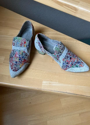 Bunte absatz schuhe, merk: macilfa, staat: Heel goed, maat: 38, € 5,00, € 5,95 inclusief Kopersbescherming