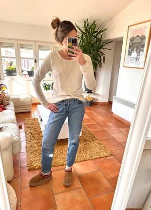 Pull Bonobo beige doré, merk: Bonobo, staat: Goed, maat: M / 38 / 10, € 3,00, € 3,85 inclusief Kopersbescherming