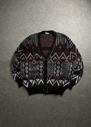 Vintage Sweater Cardigan Crazy Colors Made in Germani 1990s, marca: Vintage Dressing, estado: Muito bom, tamanho: XL, €29.90, €32.10 inclui Proteção do Comprador Pro