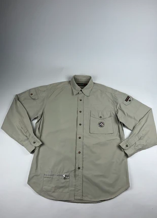 chemise napapijri geographical workwear beige vintage shirt tech 90s, brand: Napapijri, condition: Very good, size: M, €19.00, €20.65 includes Buyer Protection