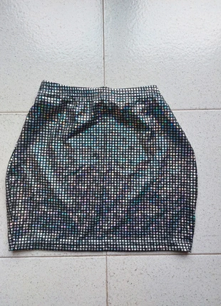 minigonna aderente Shein XS - effetto specchio Y2K / party vibe, marque: Shein, état: Très bon état, taille: XS / 34 / 6, 5,00 €, 5,95 € Protection acheteurs incluse